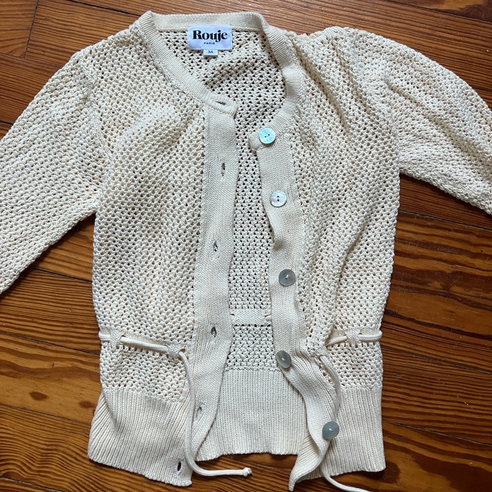 Rouje crochet cardigan